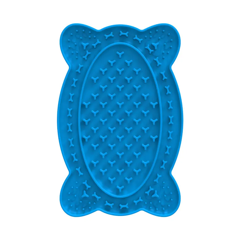 Pet Supplies Slow Food Tray Licking Mat Pet Placemat - Blue