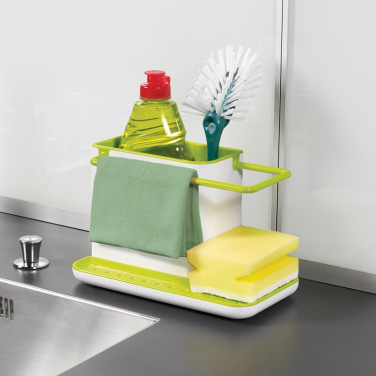 Title 3, Cleaning supplies storage drain storage rack