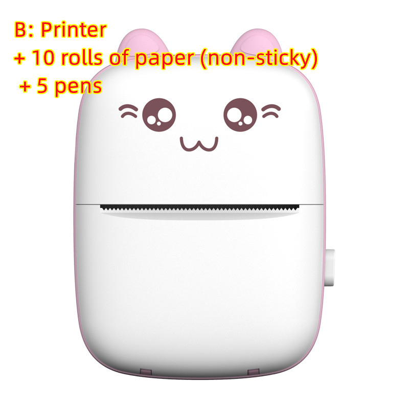 Mini Printer Portable Mini Bluetooth WiFi New Wrong Printer Mobile Phone Photo Title Note Hot Print Pocket Student Error Label Printer 29