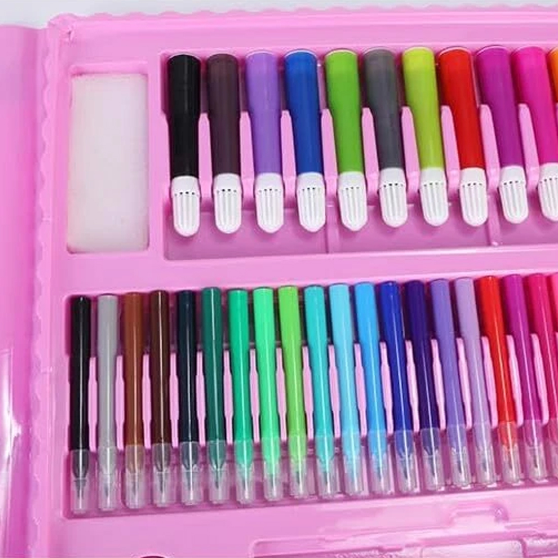 208 Pcs Art Set Kids Childrens Colouring Drawing Painting Arts & Crafts Case UK — image 3