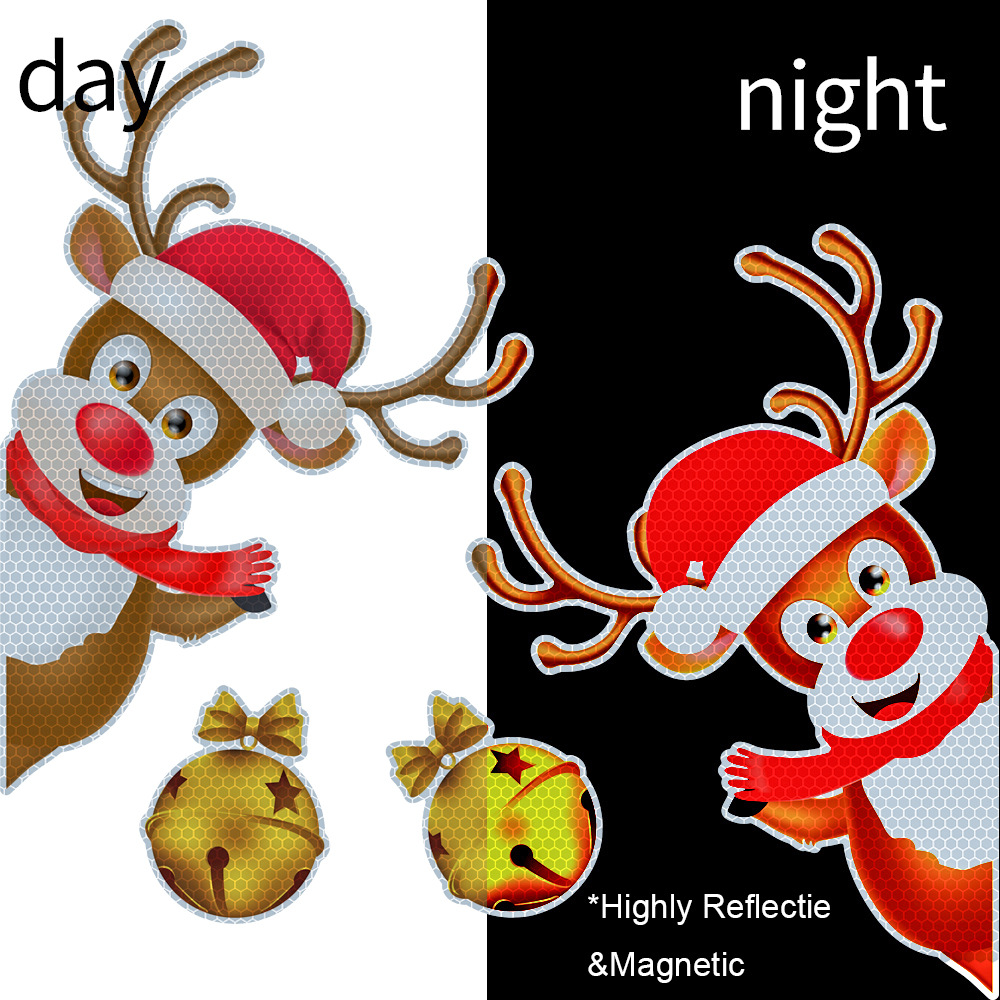 Christmas Elk Bell Bumper Stickers - Image 5