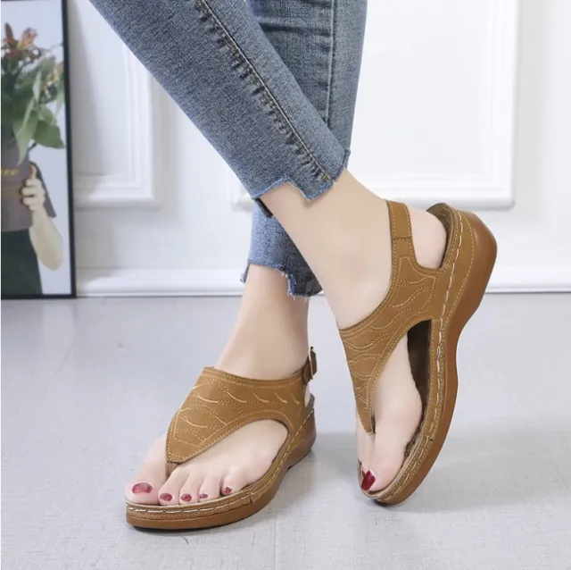 Autumn New Style Roman Style Slope With Breathable Khaki - Shop at LoveMi