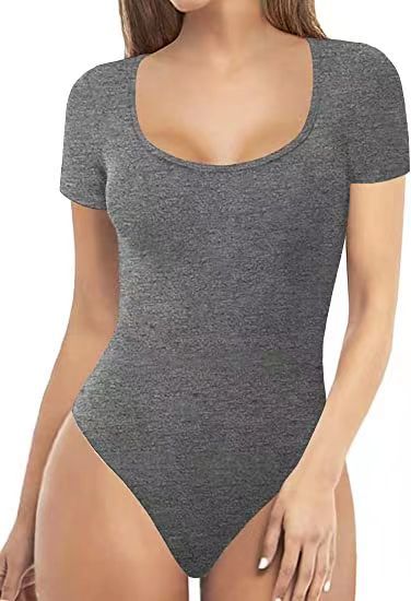 Women's Low Round Neck Bottoming Casual Jumpsuit - Image 9