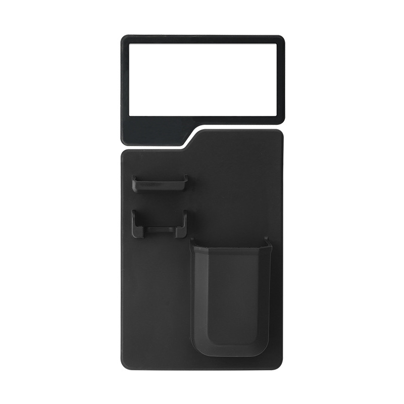 Silicone Mirror with Toothbrush Holder