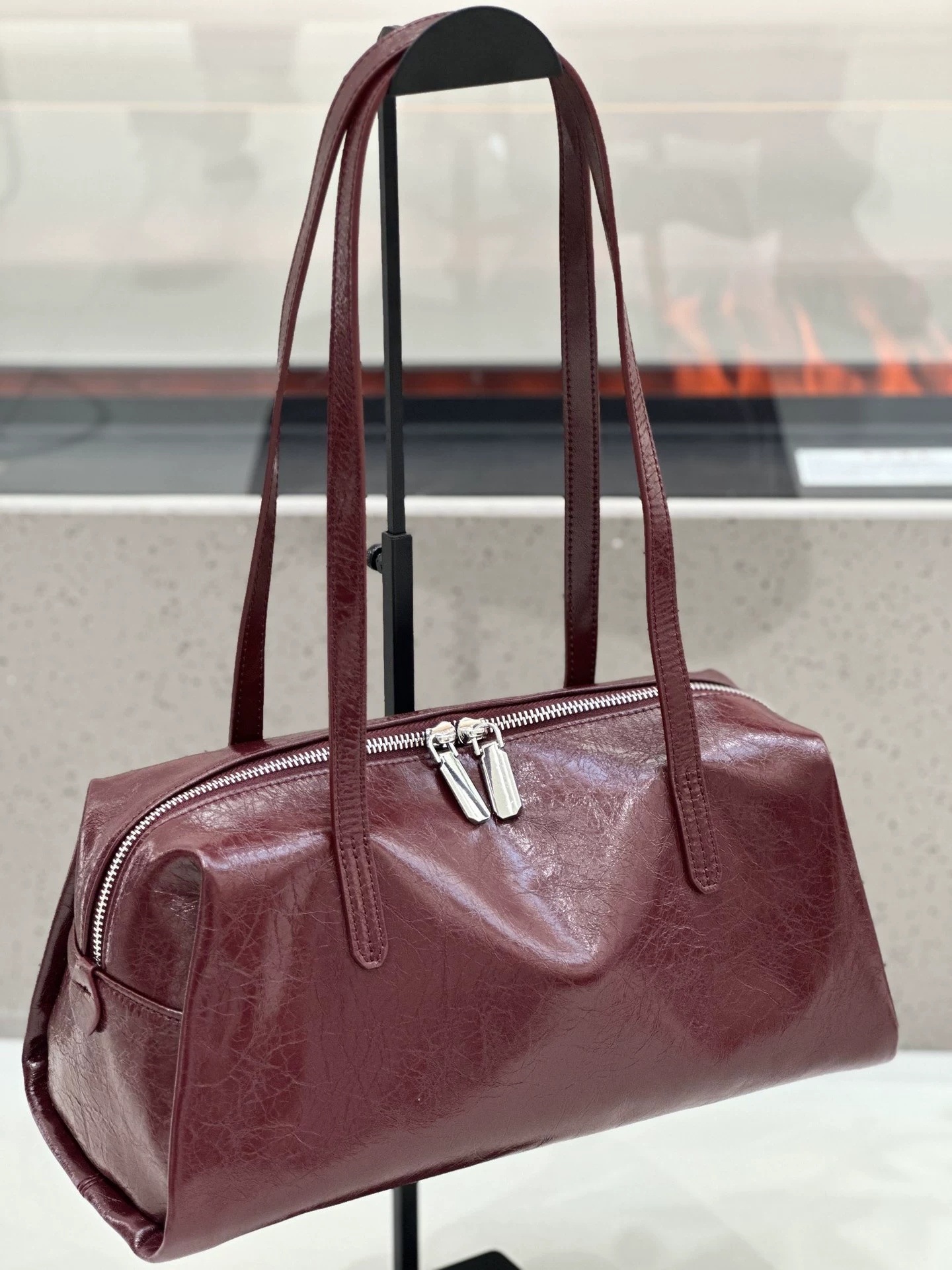 Sac pour femme en cuir véritable, cuir de vachette à grain supérieur – Image 4
