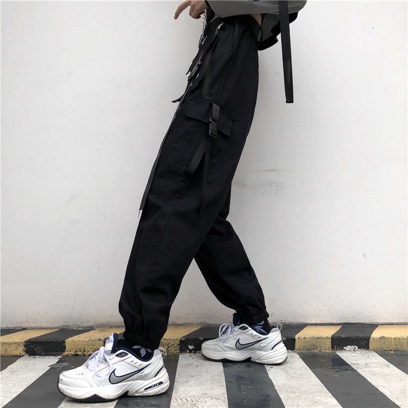 All-match Buckle Harlan Nine Points Casual Plus Cashmere Overalls Women