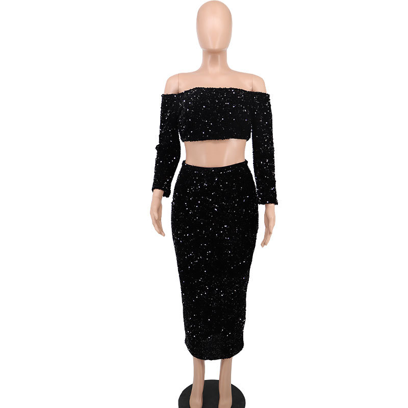 Sequin Vest and Skirt Two-Piece, picture 5 of 7