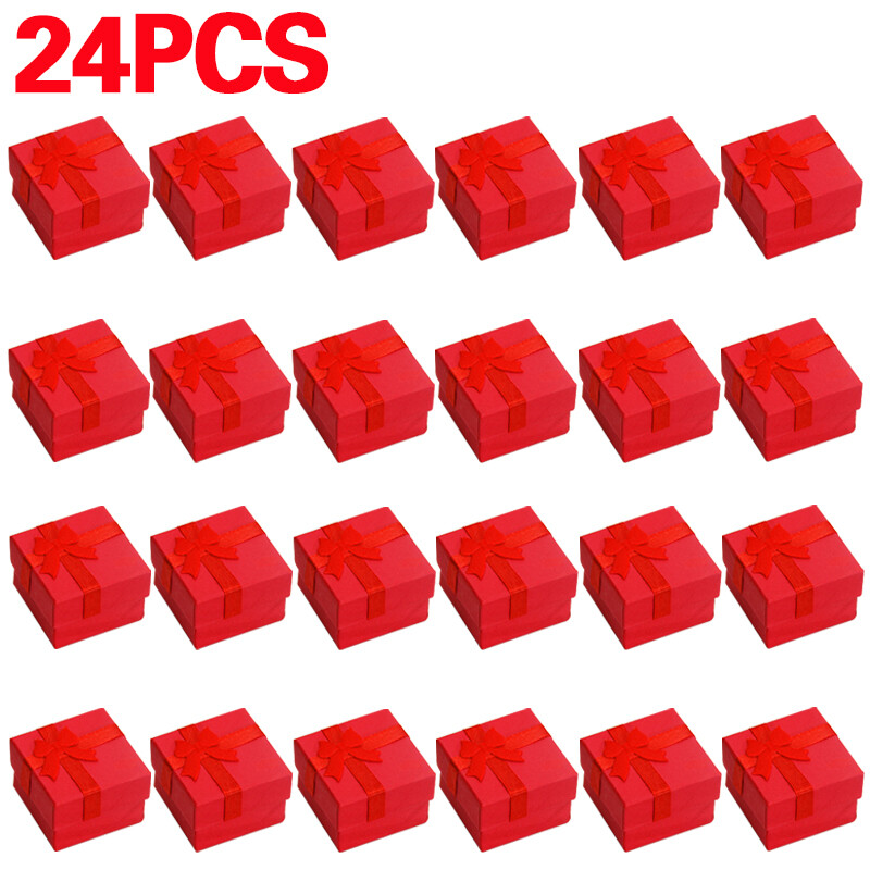 24x necklace bag ring wholesale earring pack box jewellery