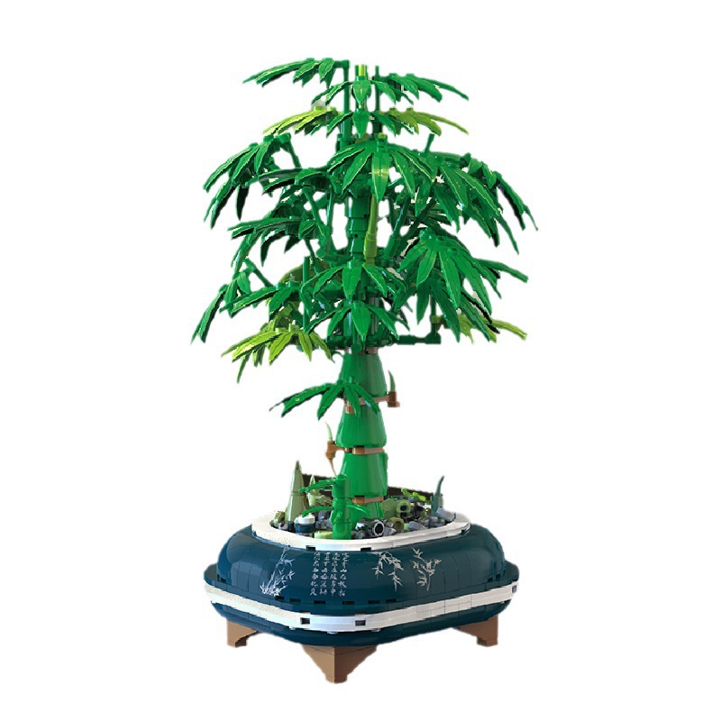 Title 5, Bamboo Micro-particle Building Blocks Bonsai De...