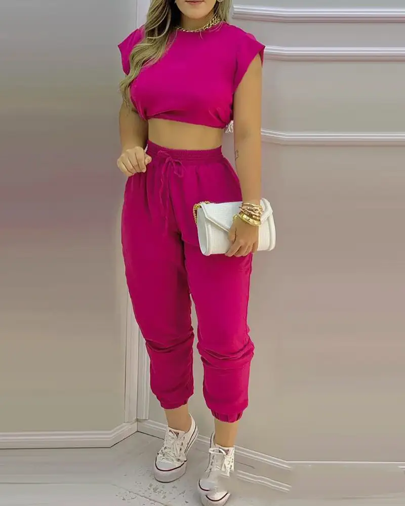 Women's Short Fashion Slim Sports And Leisure Suit