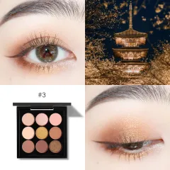 Nine-color Eyeshadow Palette Ins Pumpkin Red Brown Dirty Orange Powder - View 1