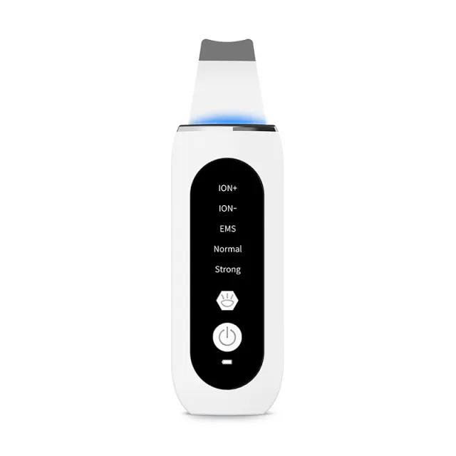 New Product Household Ultrasonic Skin Scraper, Facial Cleanser, Blackhead And Acne Remover, Blackhead Suction Device, Pore Cleansing Beauty Instrum... White - Shop at LoveMi