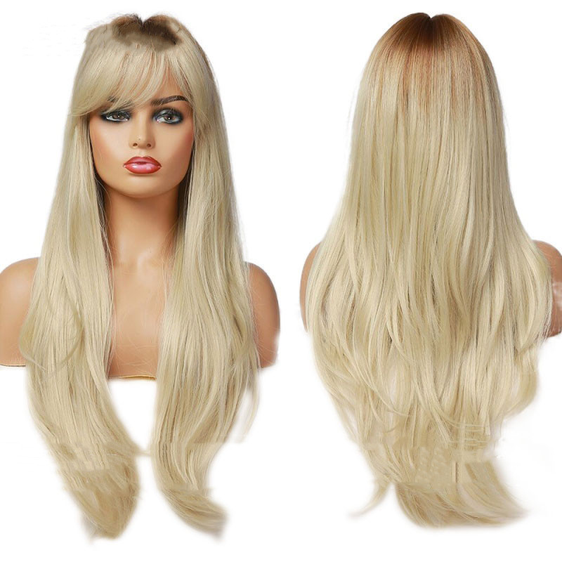 Wig Women's Slanted Fringe Gradient — foto 3