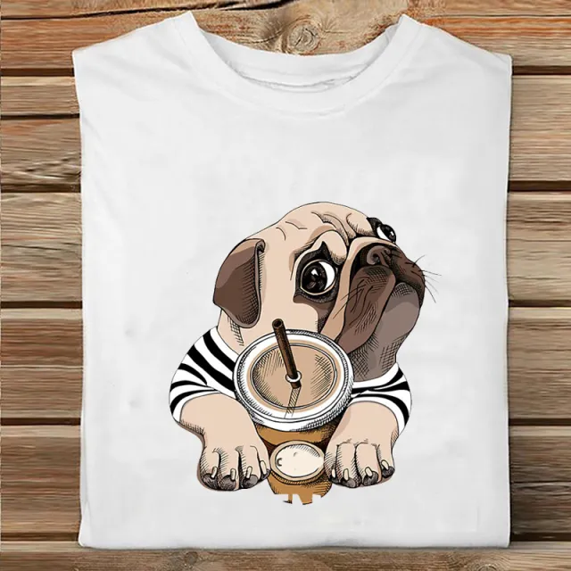 Dinosaur Animal Cartoon Print Short sleeved T shirt F - Shop at LoveMi
