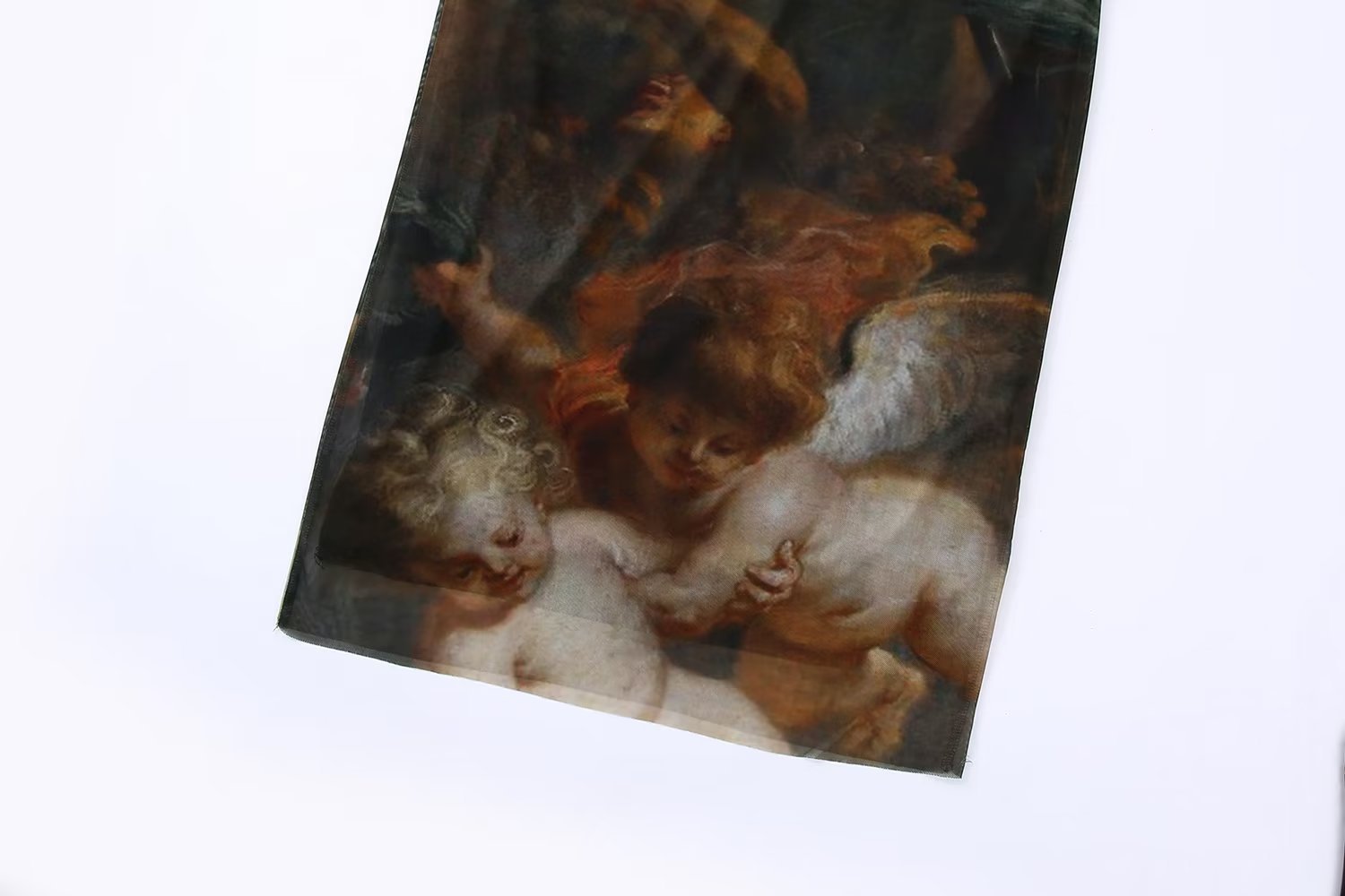 Women's Standing Collar Long Sleeved Tulle Dress