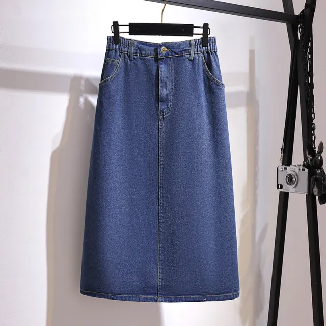 Women's Autumn New Style Plus Size Skirt Blue - Shop at LoveMi