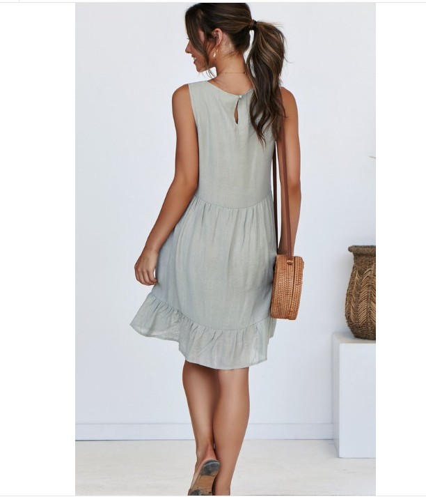 Women's Fashion Loose Sleeveless Dress