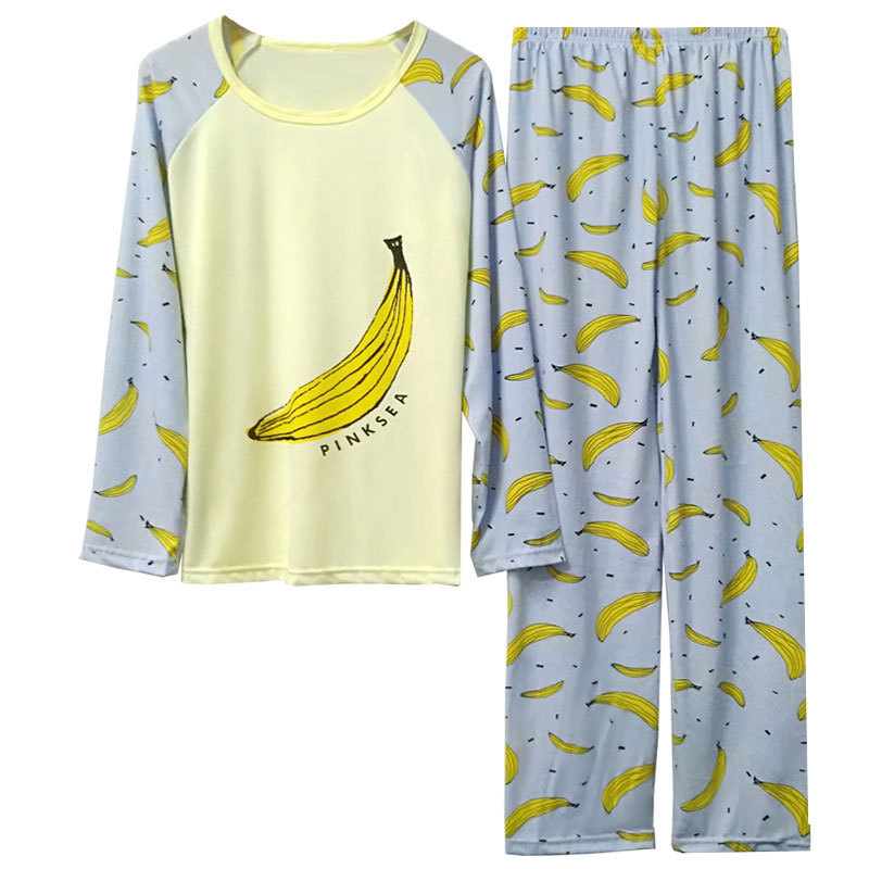 Title 6, Girl Pajamas Long-sleeved Trousers Round Neck P...