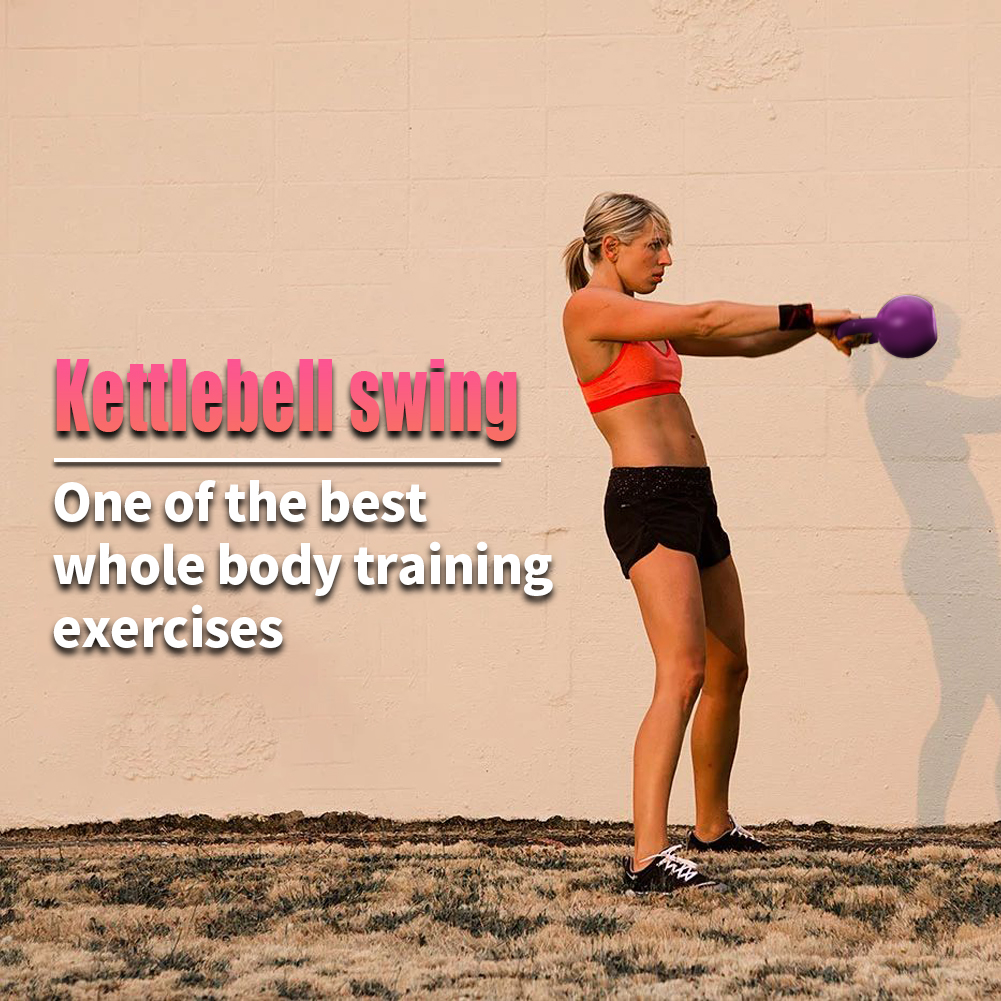 10lbs Kettlebell Set, Strength Training Kettlebells Weight Set For Women, Vinyl Coated Kettle Bell For Home Gym Workout Weight Lifting Equipment, Comfortable Grip Wide Handle Weights — foto 12