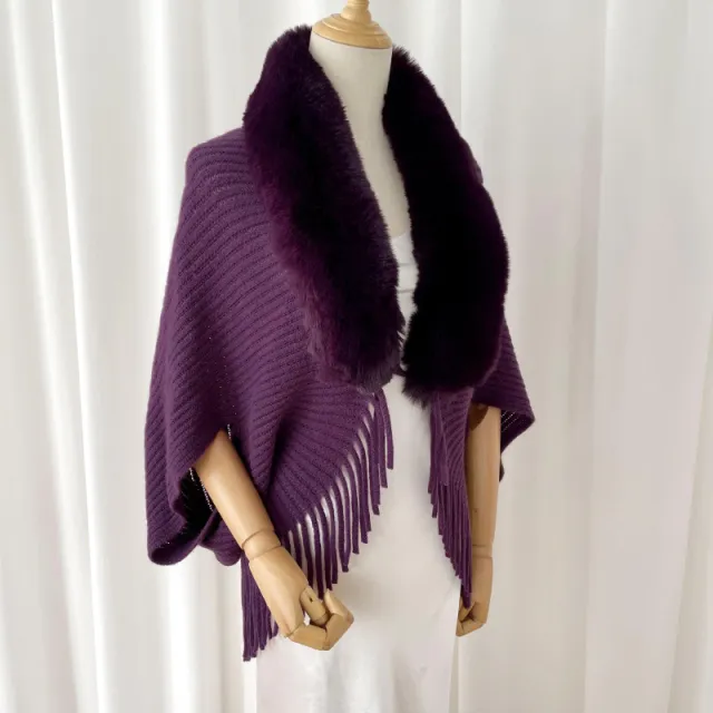 Scarf Women Solid Color Cashmere Women Winter Keep Warm Purple - Shop at LoveMi