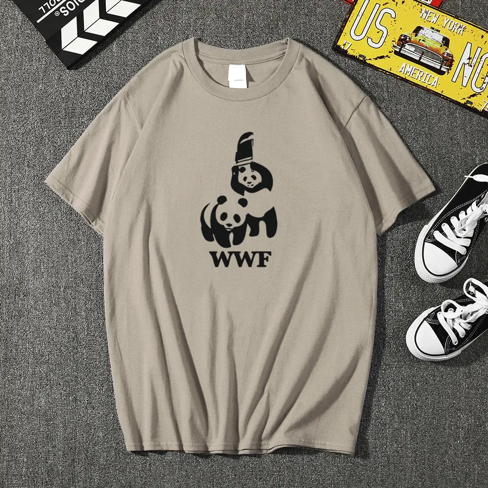 Women's Panda Street Style Short Sleeve