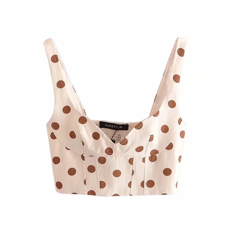Summer New Style Women's Polka Dot Blouse Layered Decorative Polka Dot Skirt