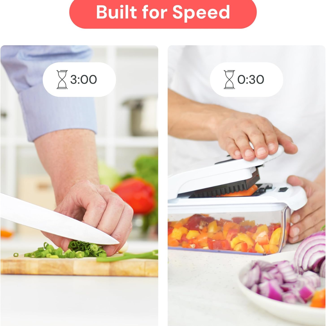 Vegetable Chopper And Spiralizer Food Chopper With Container Fruit Cutter Onion Dicer All In One Prep Tool Kitchen 6