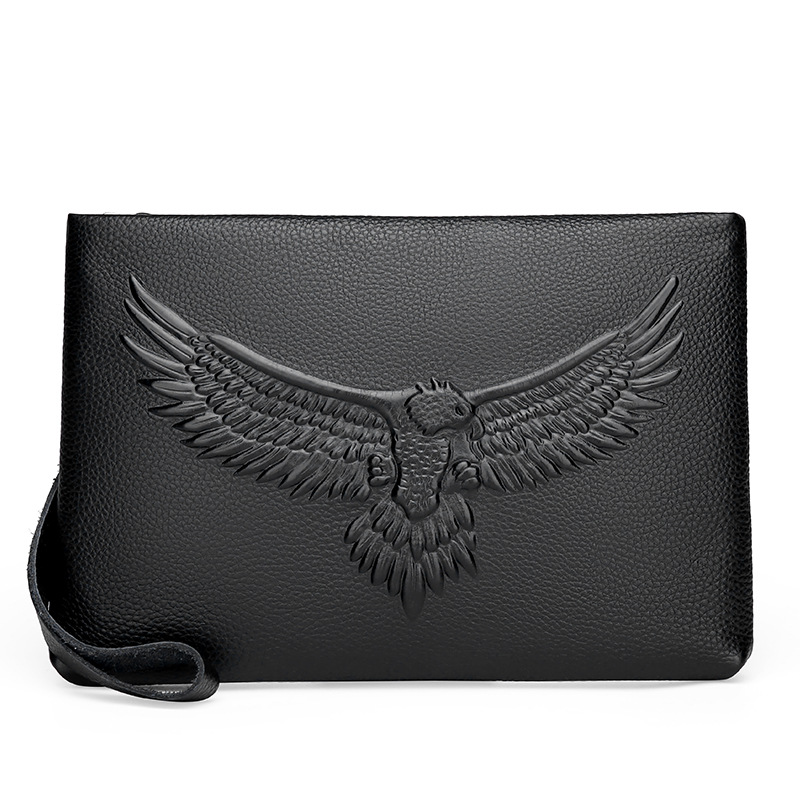 First Layer Cowhide Envelope Men's Clutch Bag — foto 6