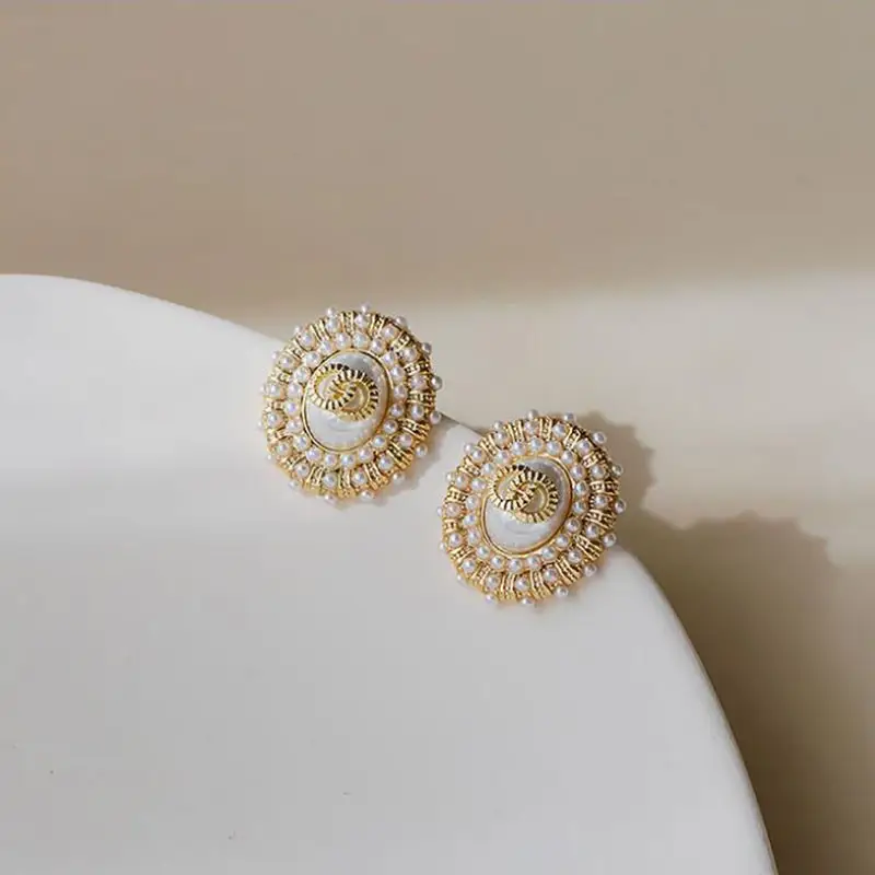 Vintage Hong Kong Style Earrings Female
