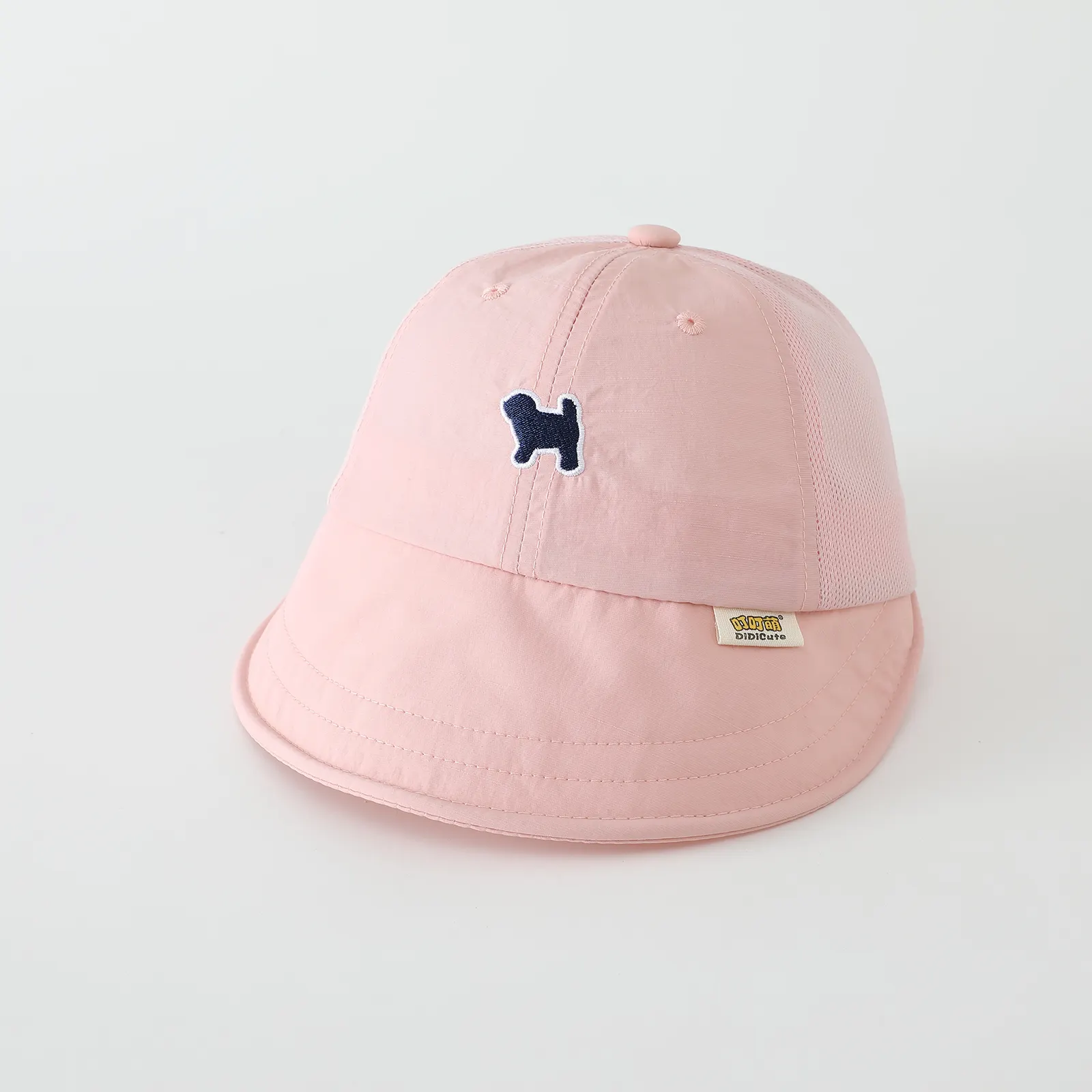 Summer Girls' Small Dog Embroidered Net-sheer Breathable