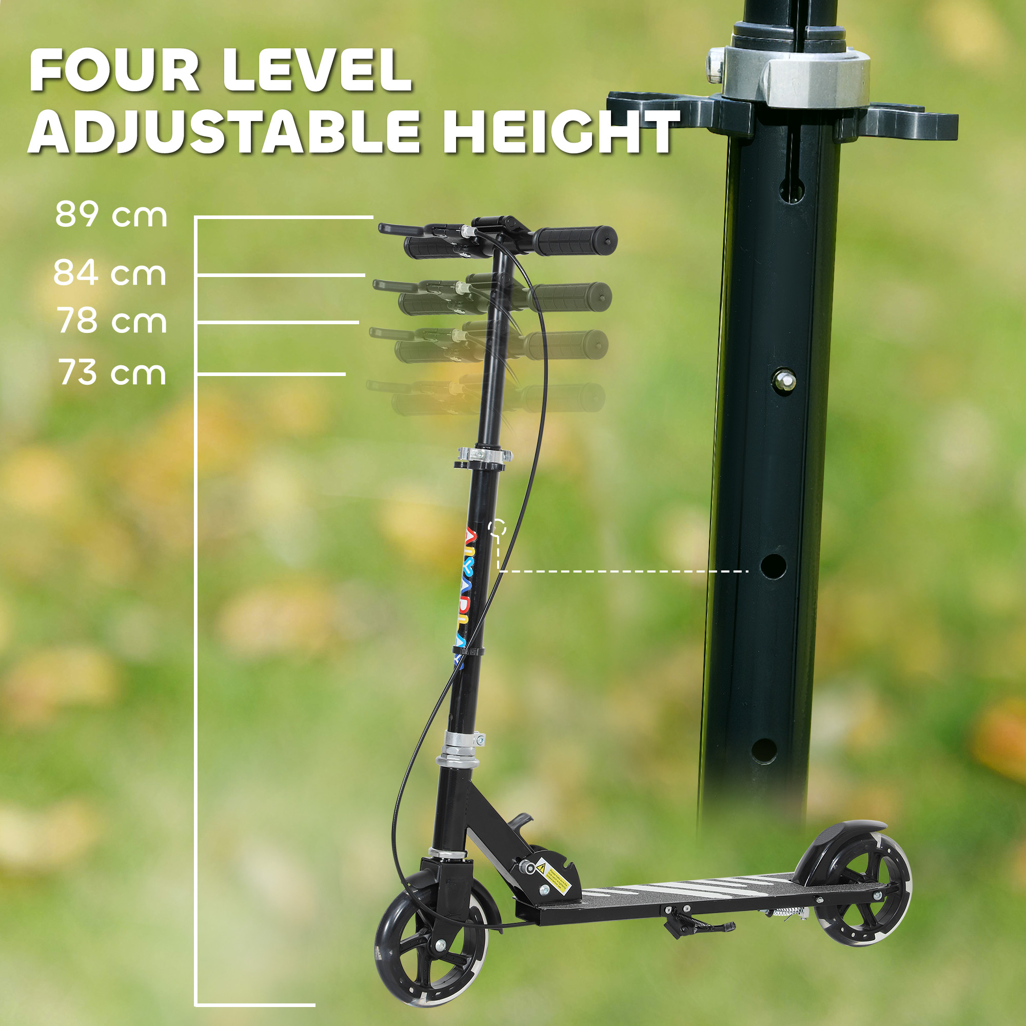 Scooter Suitable For Children Aged 3-8, With Adjustable Handlebars, Two — image 7