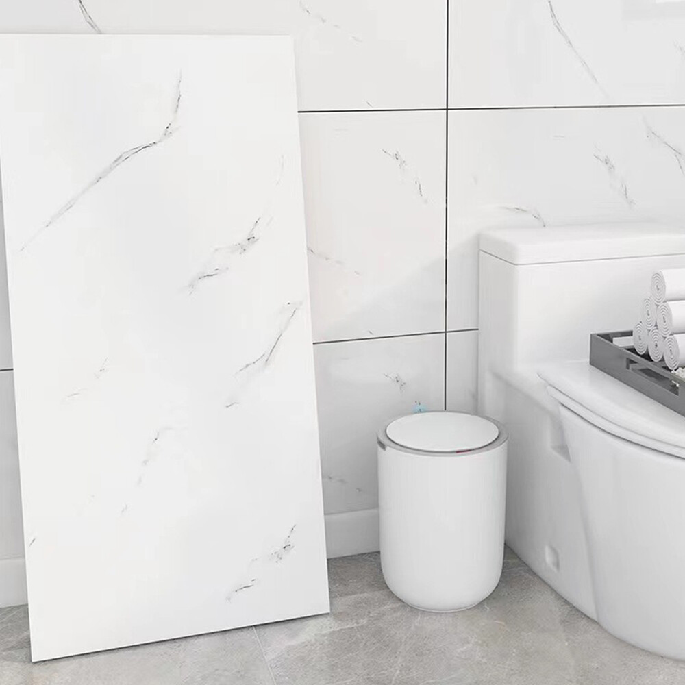 12X PVC Marble Tiles Wall Sticker Self-Adhesive Stick Kitchen Bathroom Decor 3