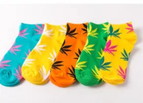 Trendy Cotton Hemp Leaf Sports Low Cut Hip Hop Boat Socks D One Size - Shop at LoveMi
