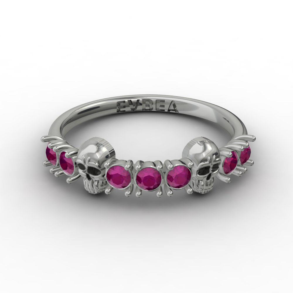 Simple Fashion Personality Stainless Steel Ring With Zircon Rhinestones