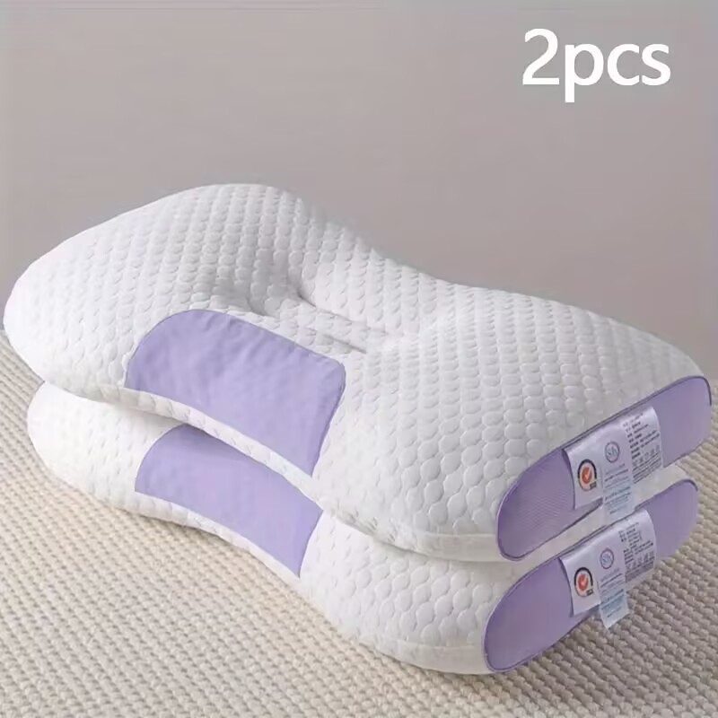 YBZ 3D Knitted Cotton Massage Pillow 2pack Purple - Shop at LoveMi
