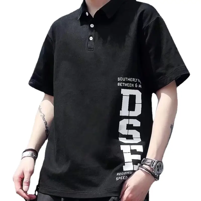 Men's Lapel Loose Casual Short Sleeves