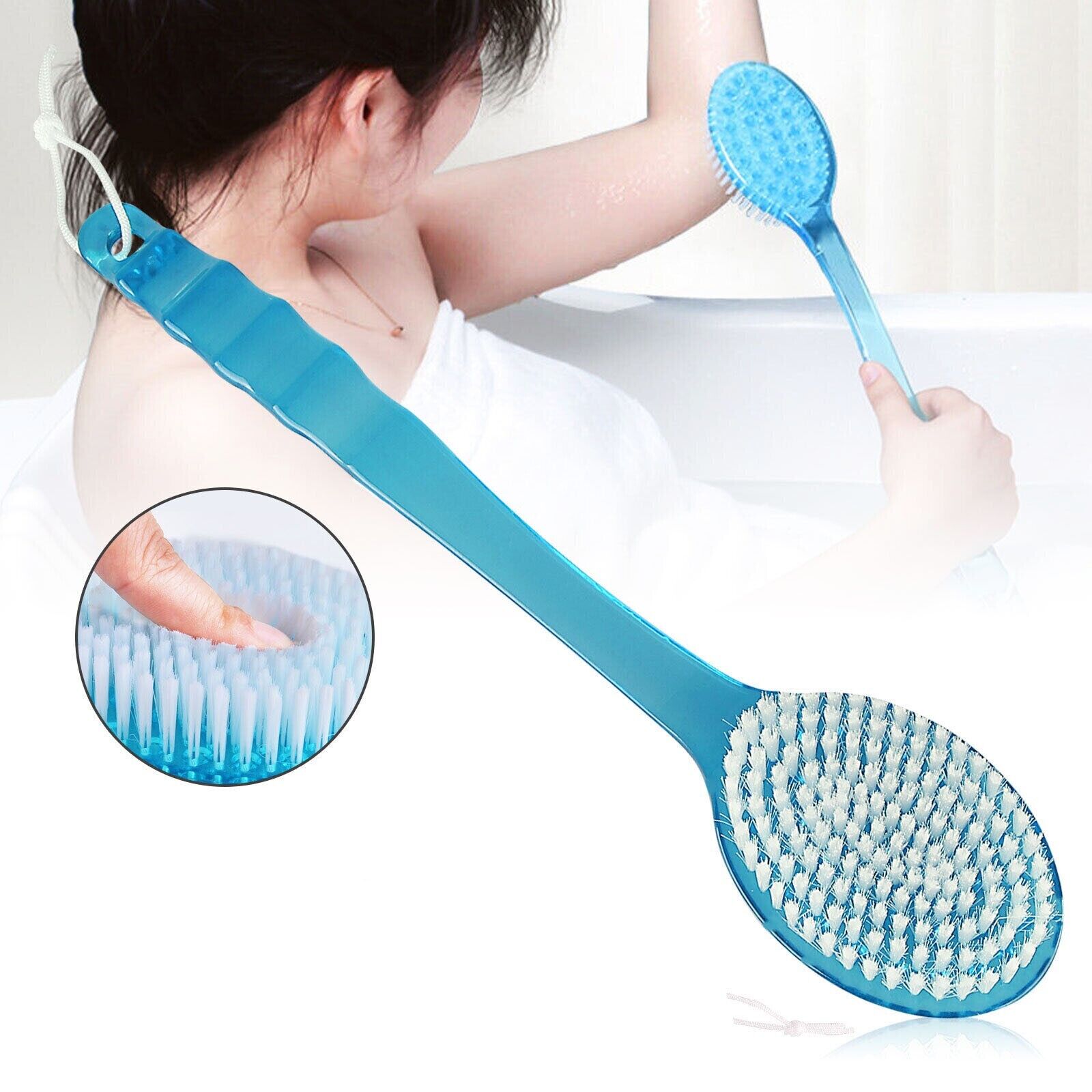 Long Handle Exfoliating Body Shower Brush. we ship only inside the US, USPS First Class Package 2 Day Handling , 2-5 Day Shipping. Long Handle Bath Body Brush Soft Back Shower Exfoliating Dead-Skin Scrubber Massager Brush by KT Deals Soft Bristles and Mas