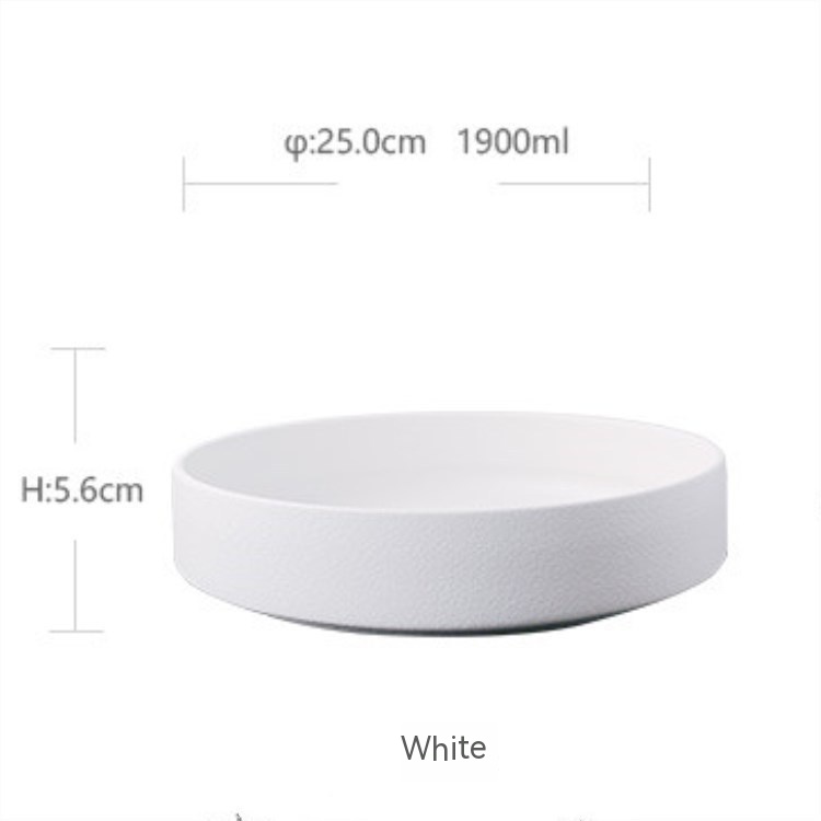 10inch White Large Soup Plate