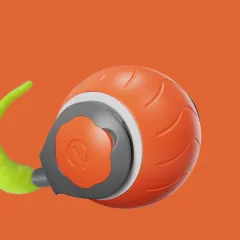 Speedy Tail Cat Toy,Interactive Cat Toy For Indoor Cats,Cat Ball Toy,Interactive Cat Toy Ball,Two Speed Adjustment,USB Rechargeable - Orange - View 1