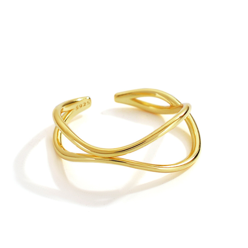 Korean Version Of Ins Minimalist Double Layer Line Interwoven