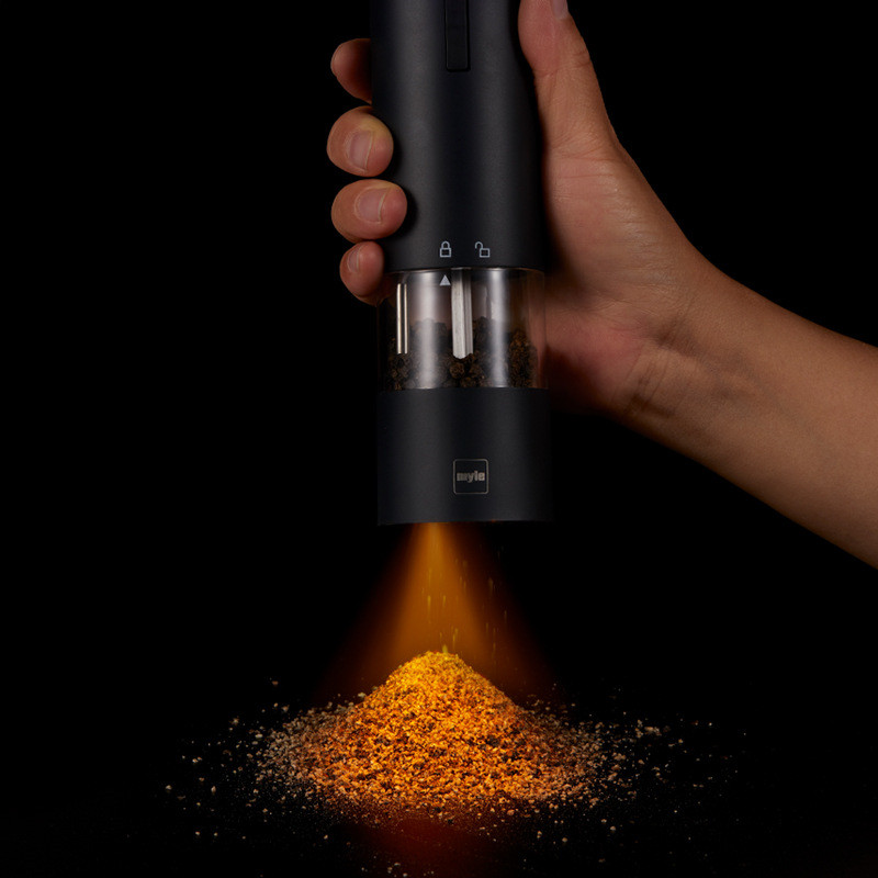 Title 1, Electric Black Pepper Grinder Stainless Steel F...