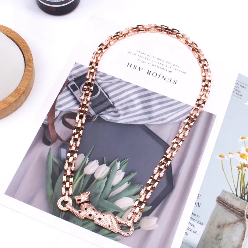 Fashion Hip Hop Leopard Necklace Street