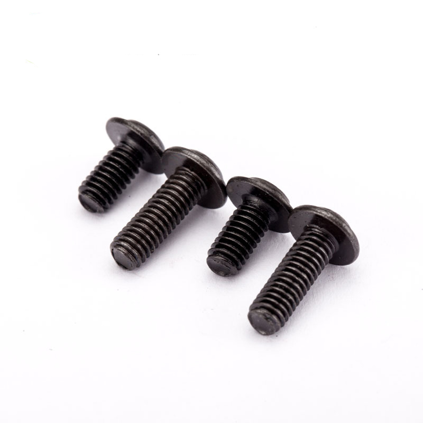 Black Cross-grooved Round Head With Machine Tooth Screw