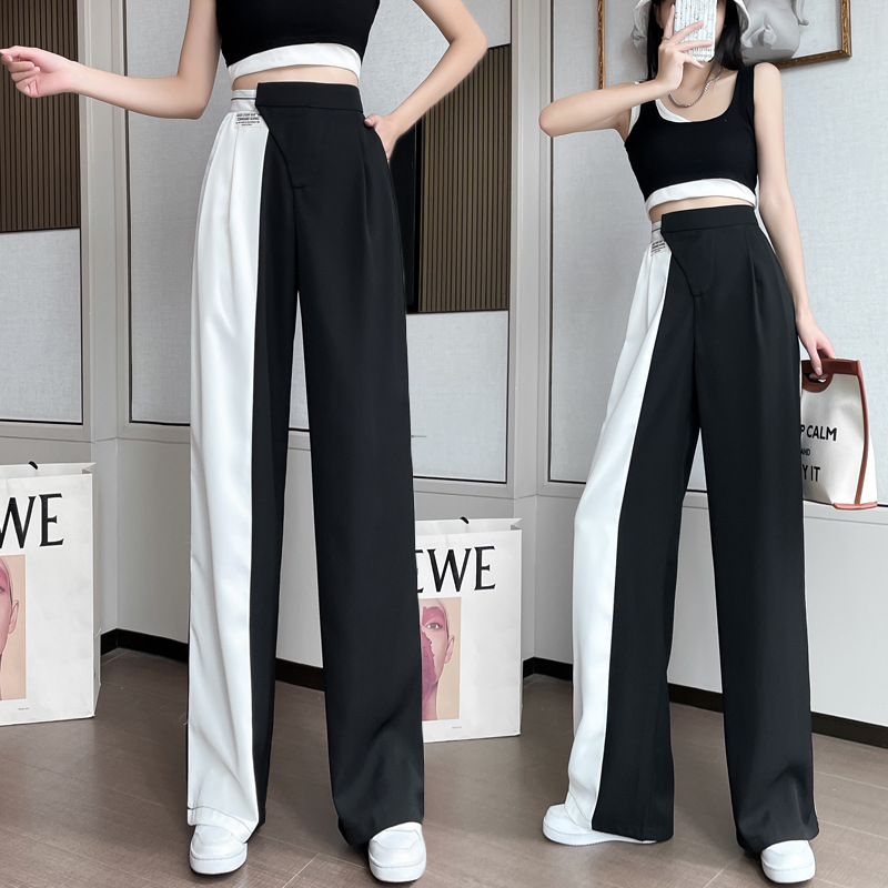 Title 10, High Waist Retro Color Matching Suit Drape Stra...