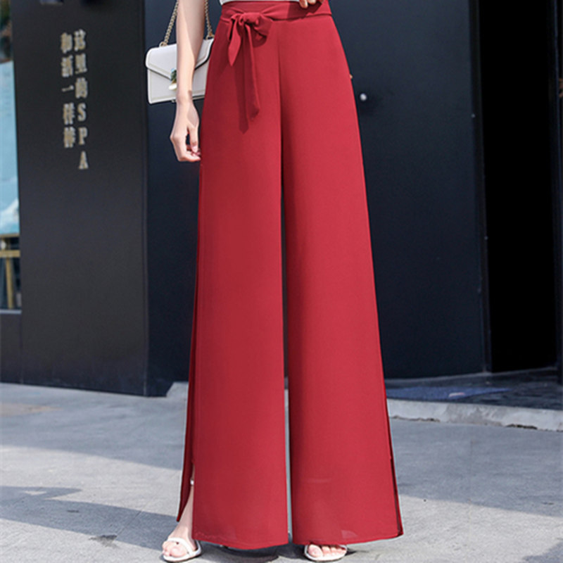 High Waist Drape Loose Double Pants