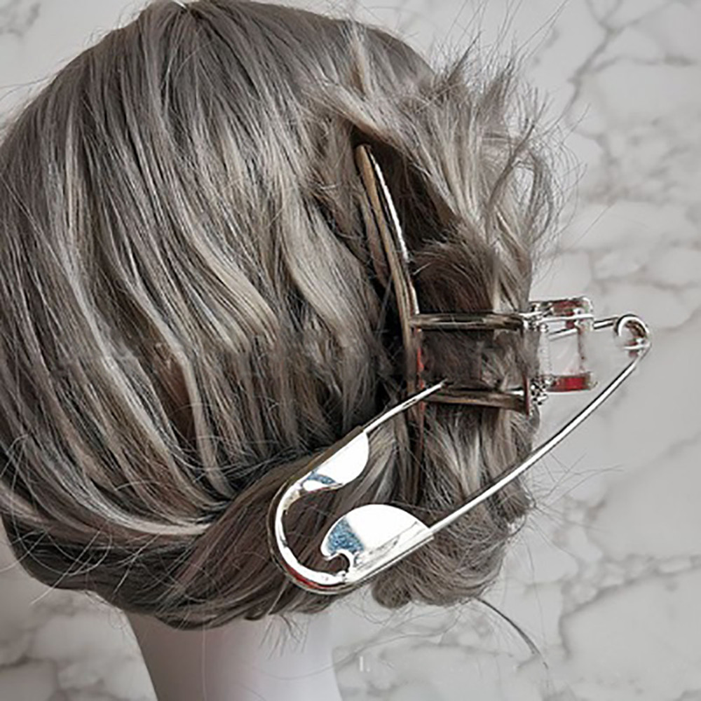 Metal Grab Clip Hair Banana Jewelry Hairpin For Women