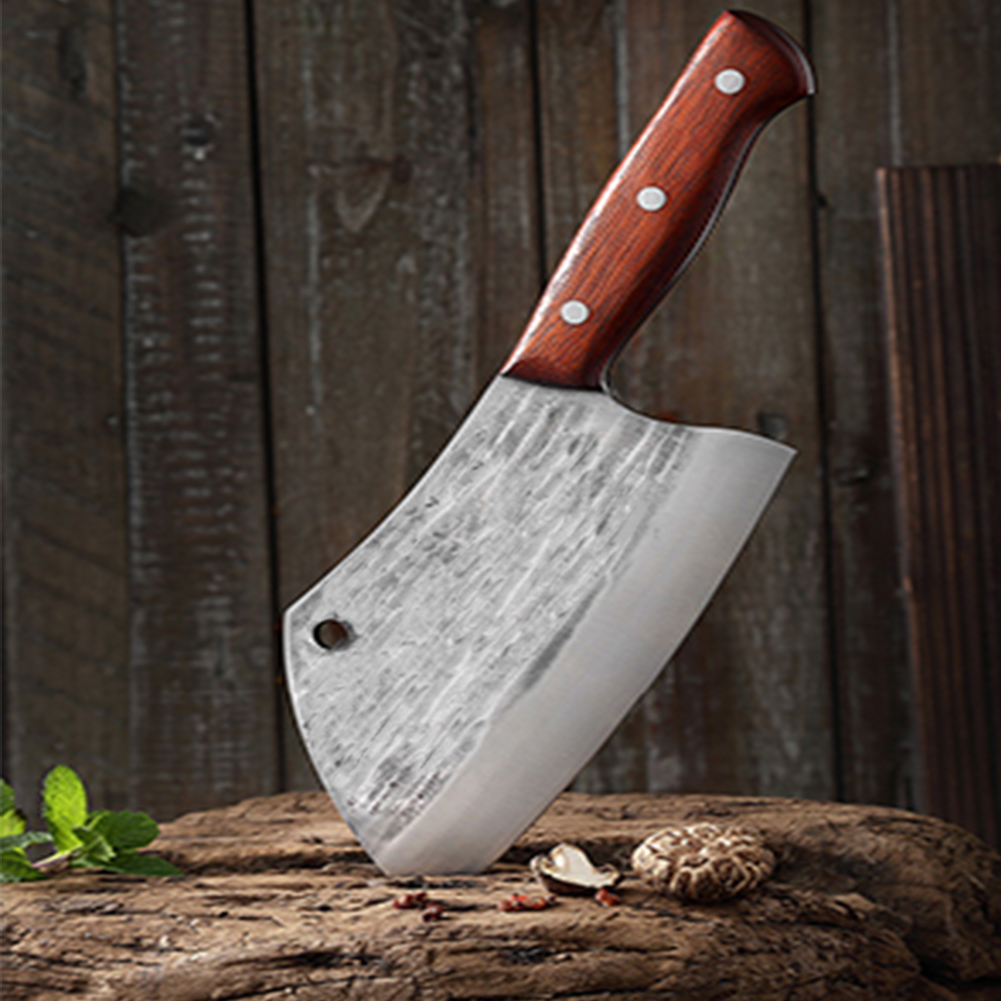 Meat Cleaver Knife Heavy Duty Japanese Hand Forged Chef Knife, Cleaver Knife For Meat Cutting