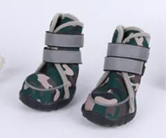 Wear Cute Pet Dog Shoes All Seasons - Green Camouflage - View 1
