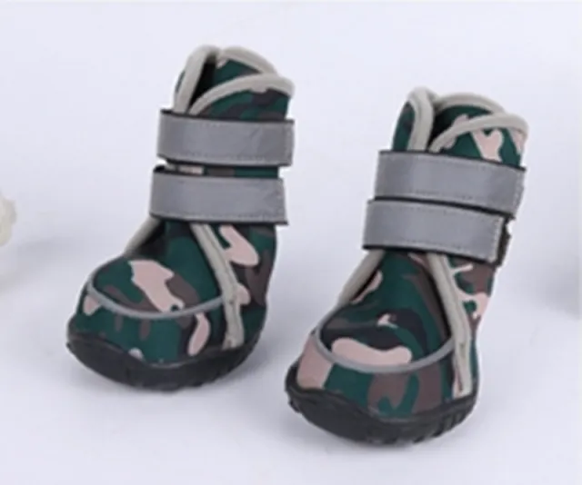 Wear Cute Pet Dog Shoes All Seasons Green Camouflage - Shop at LoveMi