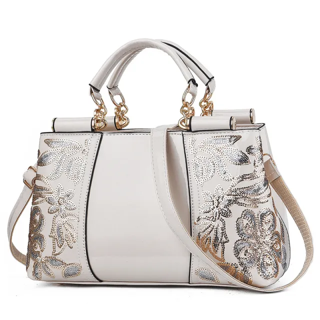 Fashion Sequins Handbags Women Shoulder Bags For Party Wedding Bridal Bag White - Shop at LoveMi